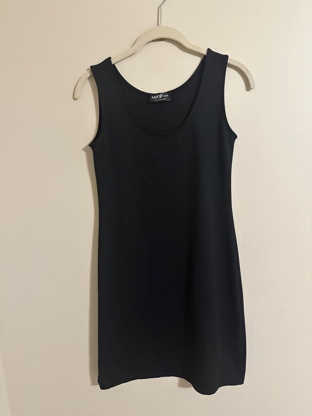 Minimal Black Tank Dress